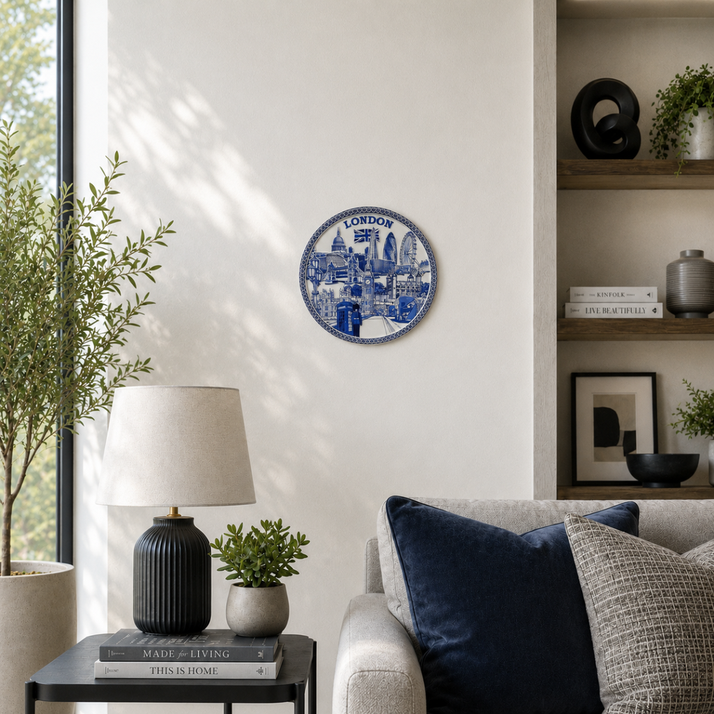 Décor Plate - Embossed World (London)