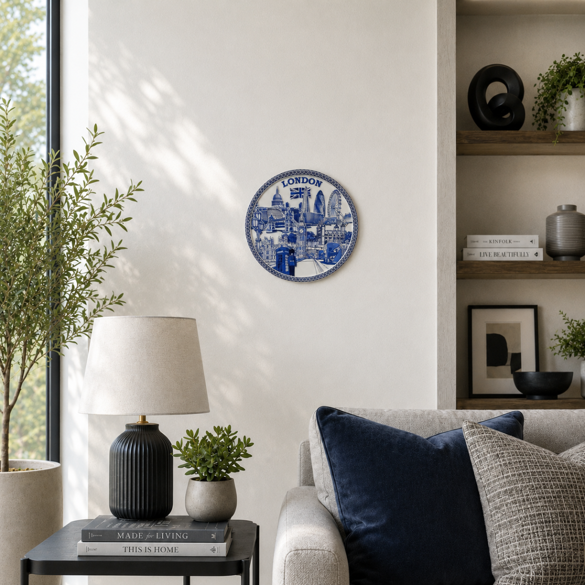 Décor Plate - Embossed World (London)