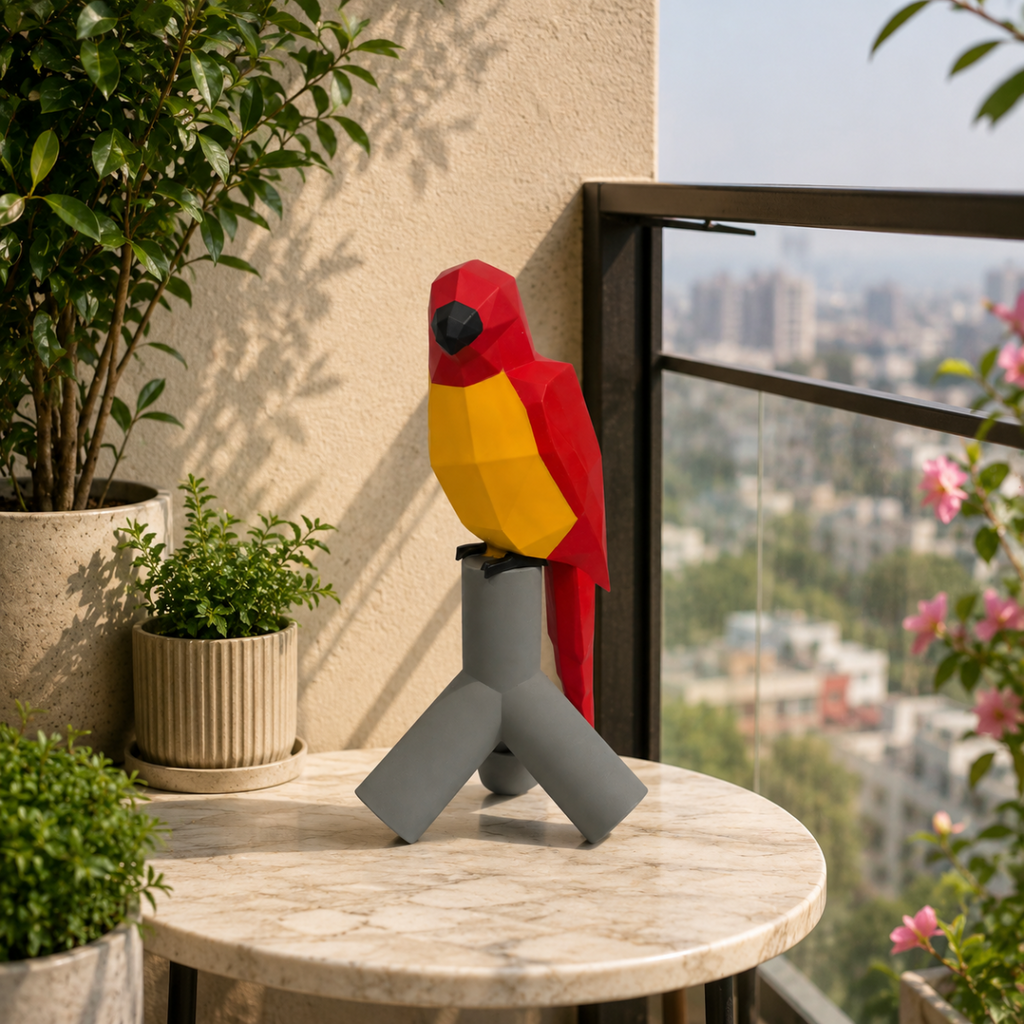 Decor - Red Yellow Parrot