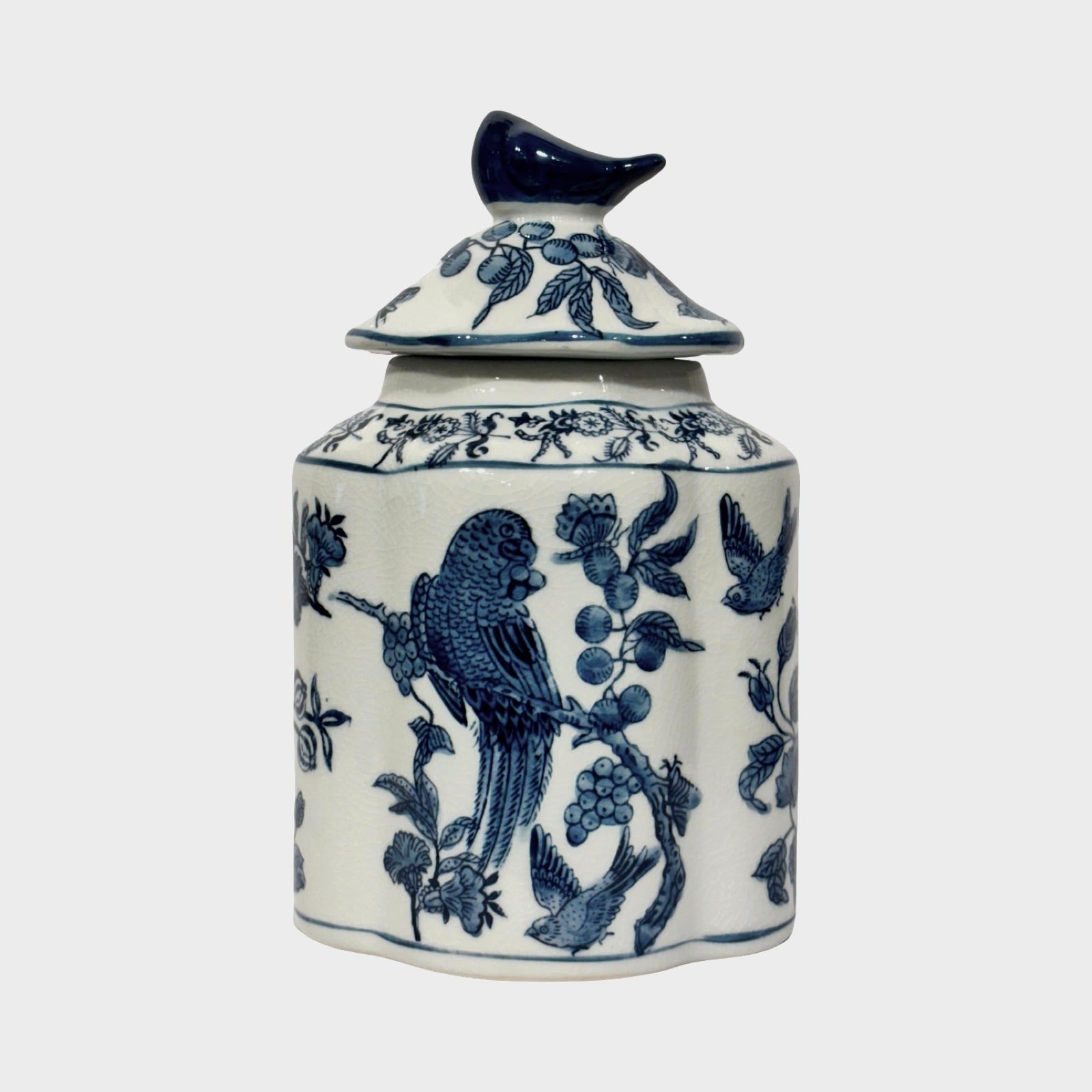 Temple Jar Iris Bird Small