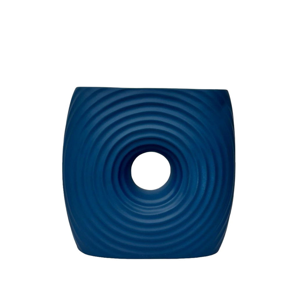 Vase Blue Square Small
