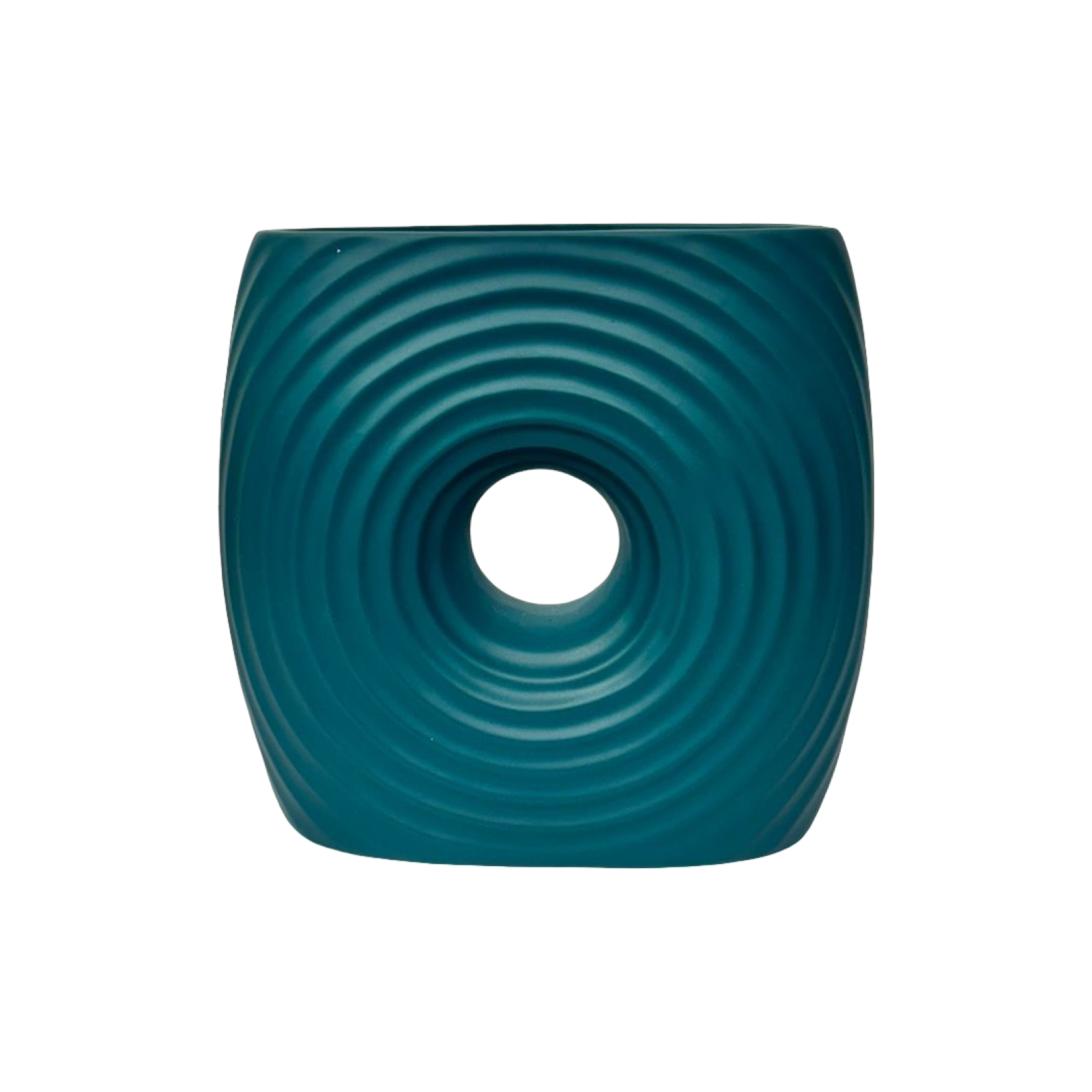Vase Green Square Small