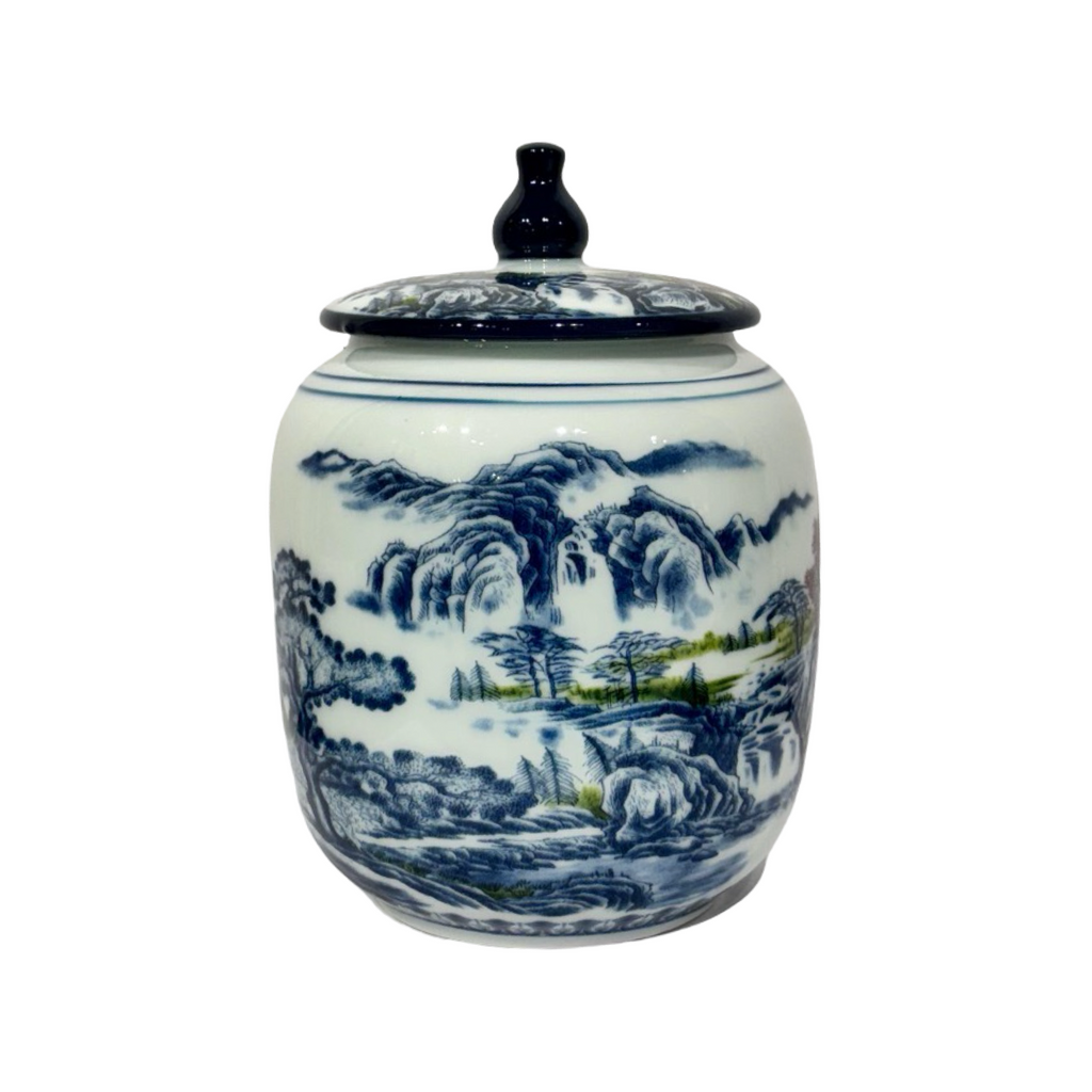 Decorative Jar - Blue Mandarin (C)