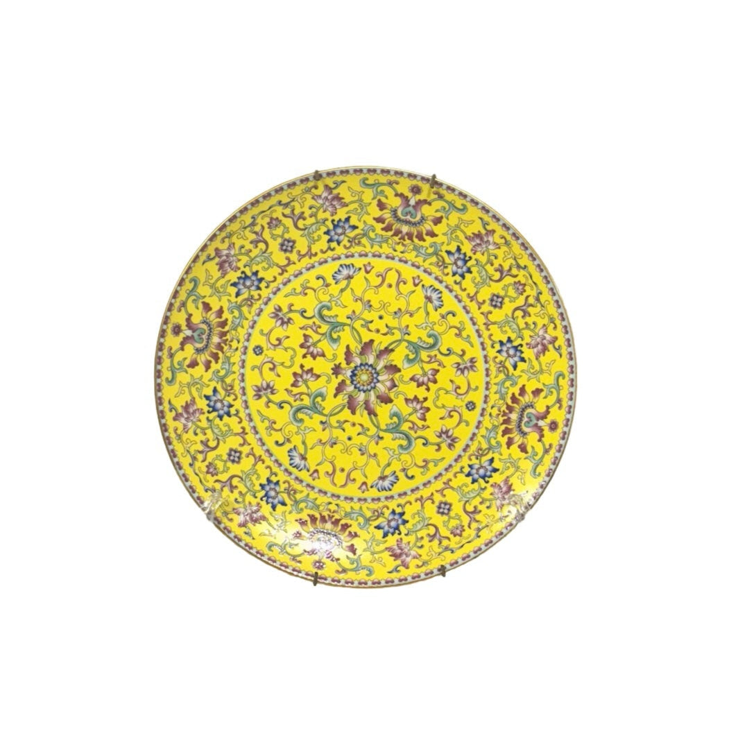 Wall Decor Albert Plate Yellow (B)
