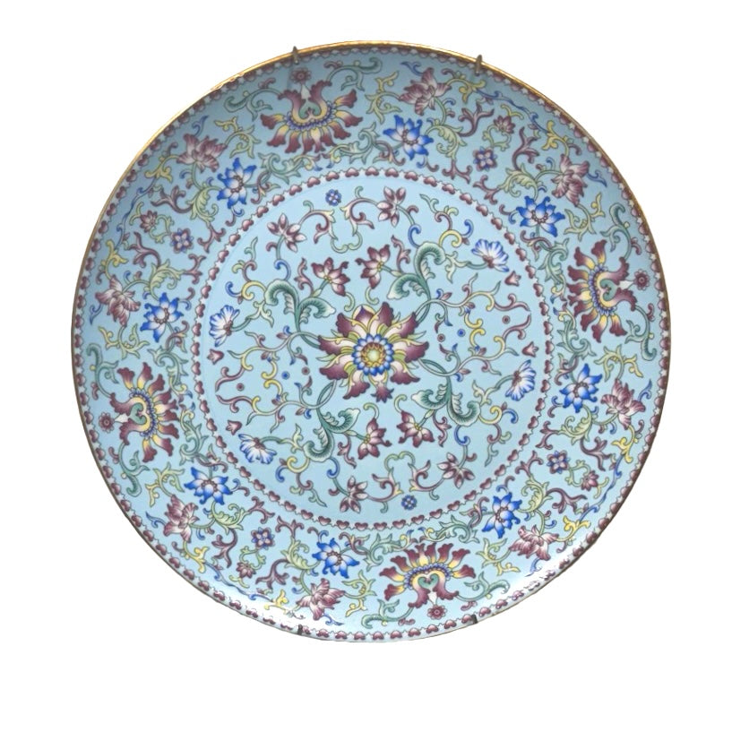 Wall Decor Albert Plate Blue (B)
