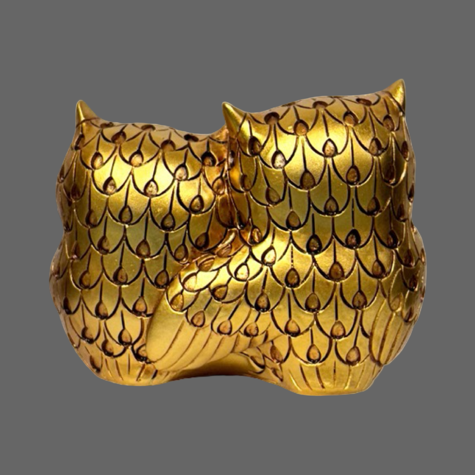 Decorative Gold Owl Fam (D1)