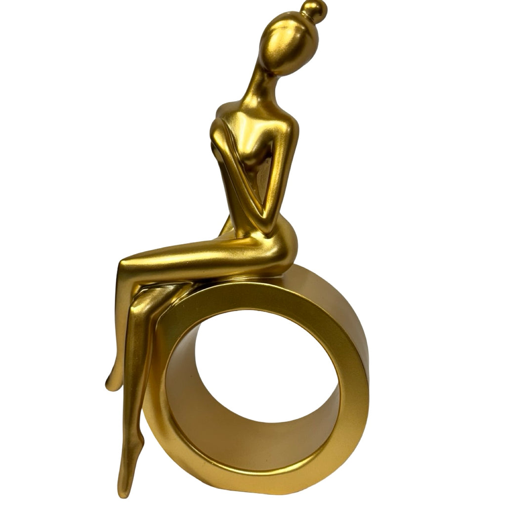 Figurine of Sitting Gold Lady