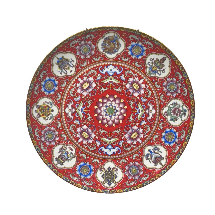Wall Decor Albert Plate Red (A)