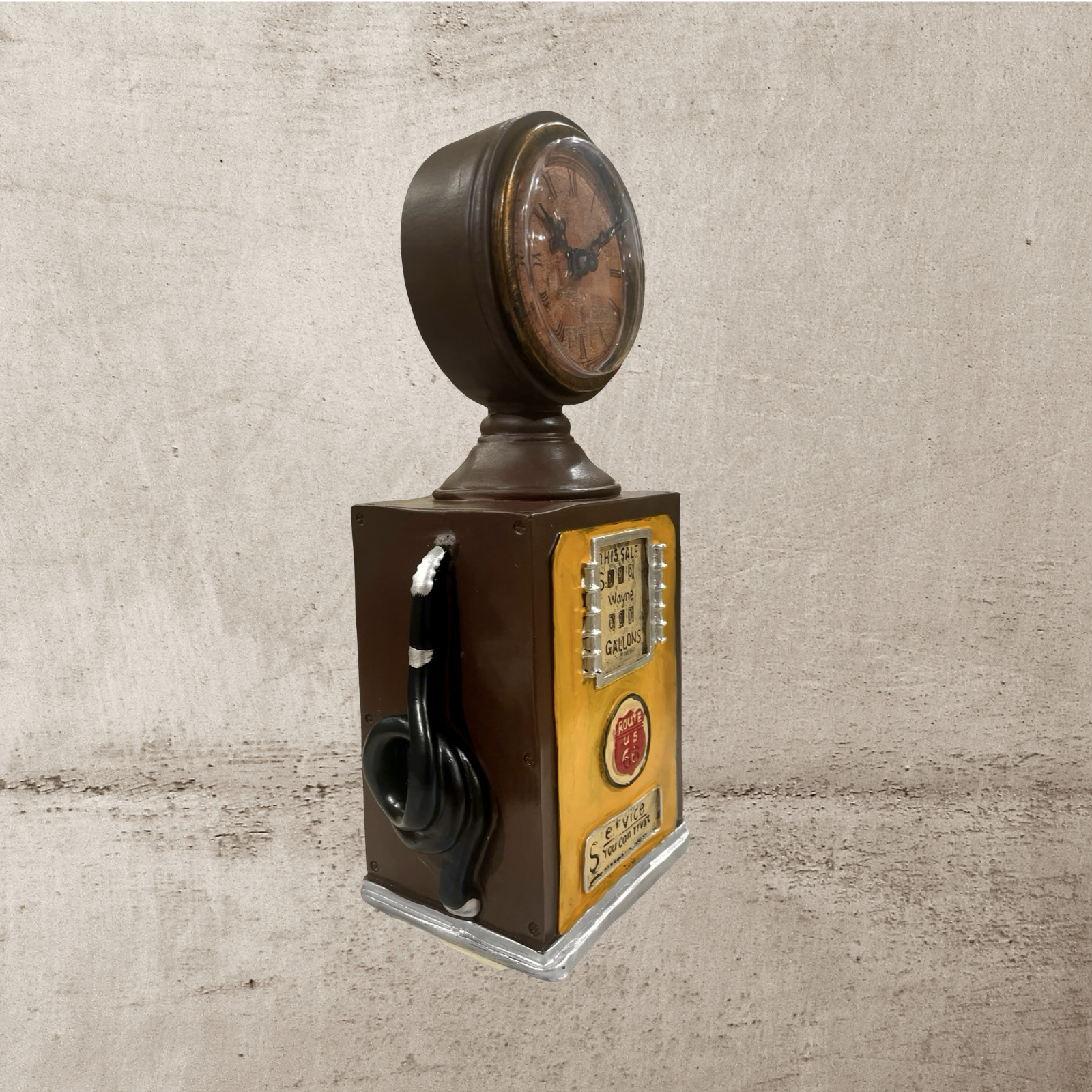Table Top Clock Petrol Pump