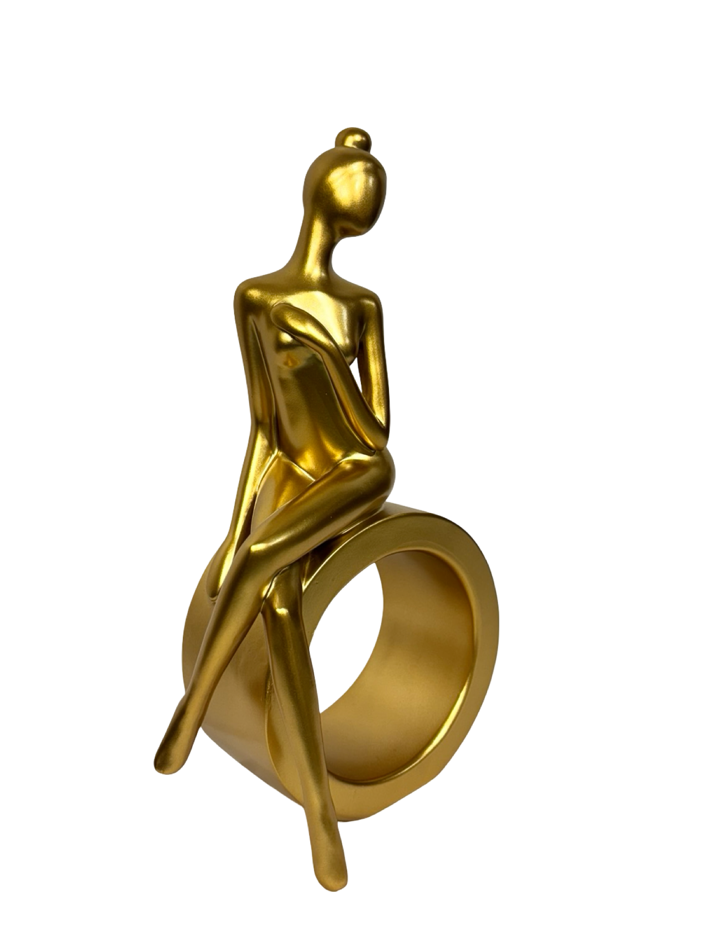 Figurine of Sitting Gold Lady