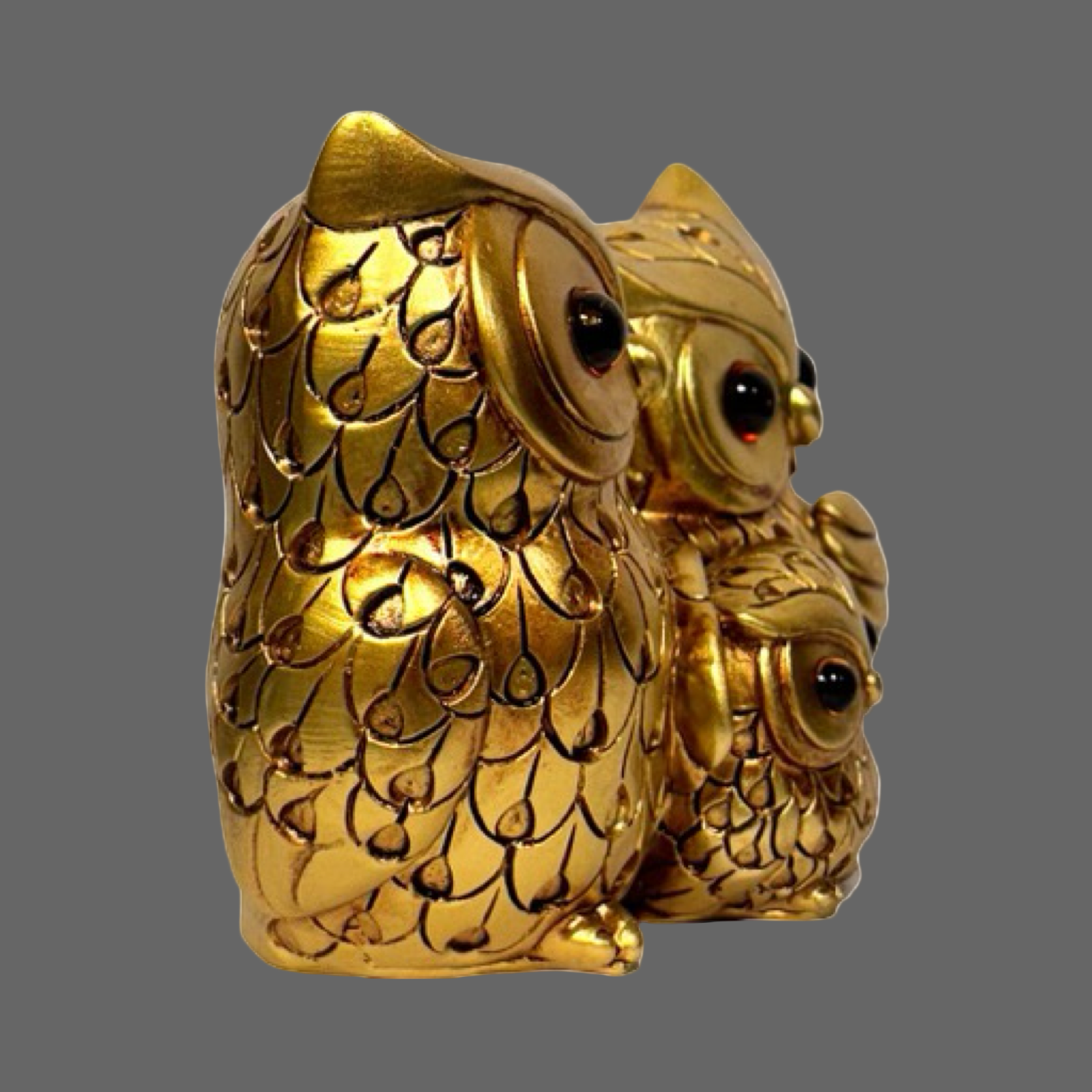 Decorative Gold Owl Fam (D1)