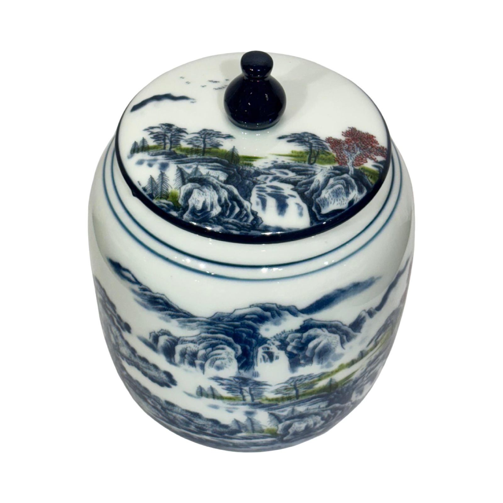 Decorative Jar - Blue Mandarin (C)