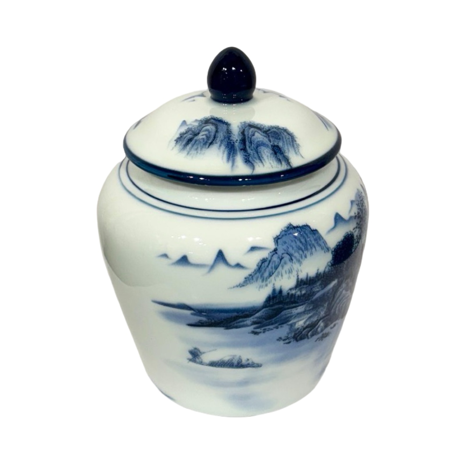 Decorative Jar - Blue Mandarin (B)