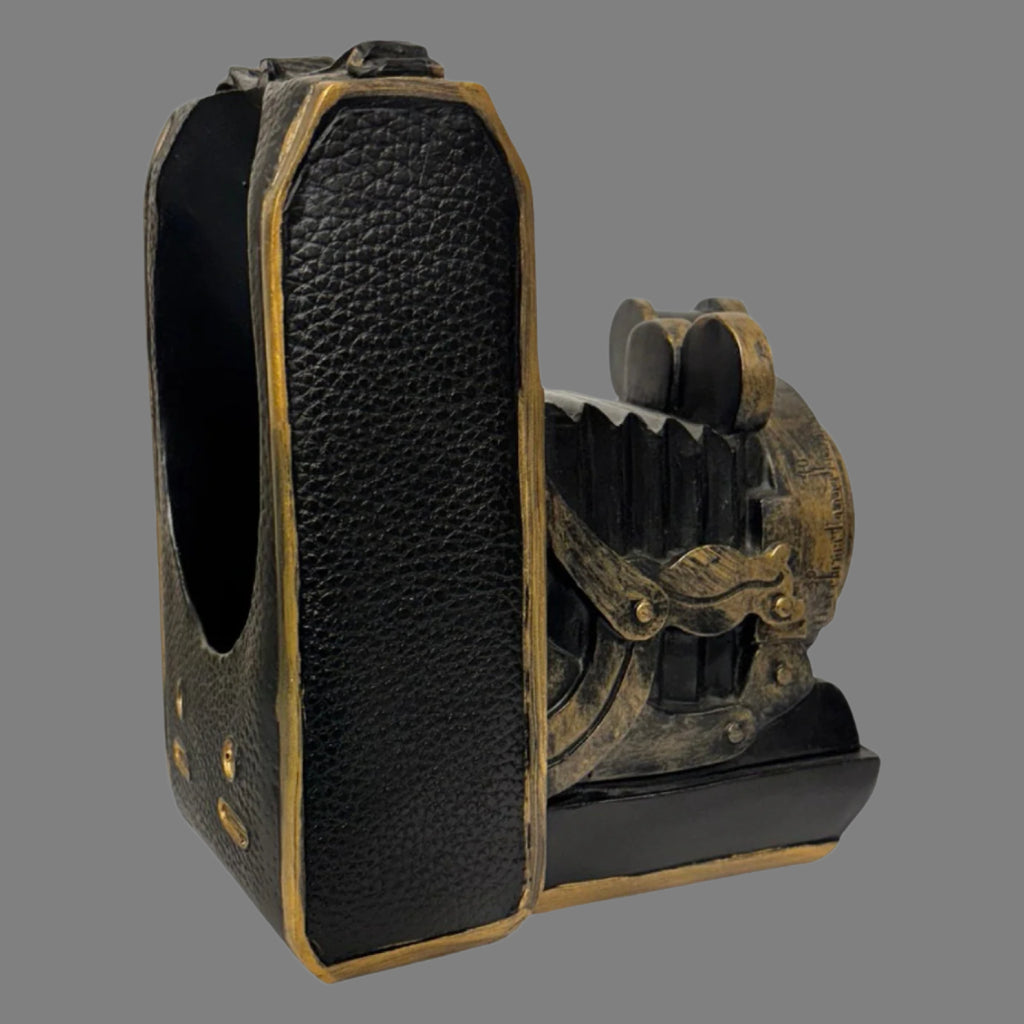 Wine Bottle Holder Vintage Camera