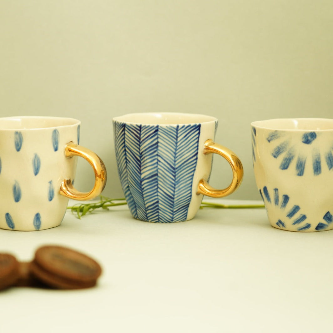 Estelle Mug Chevron Blue