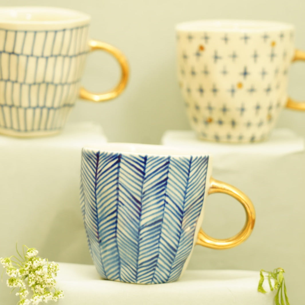 Estelle Mug Chevron Blue