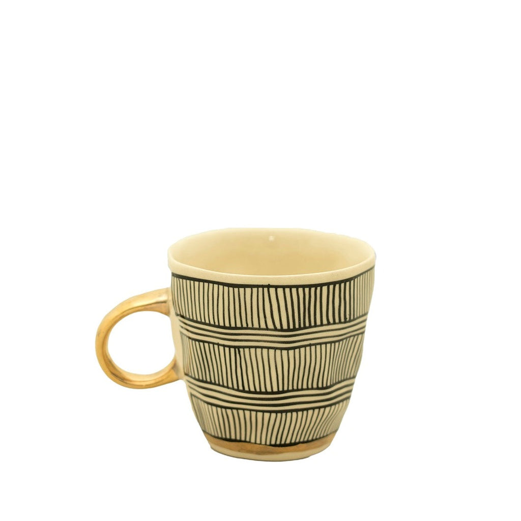 Estelle Mug Double Stripes Black