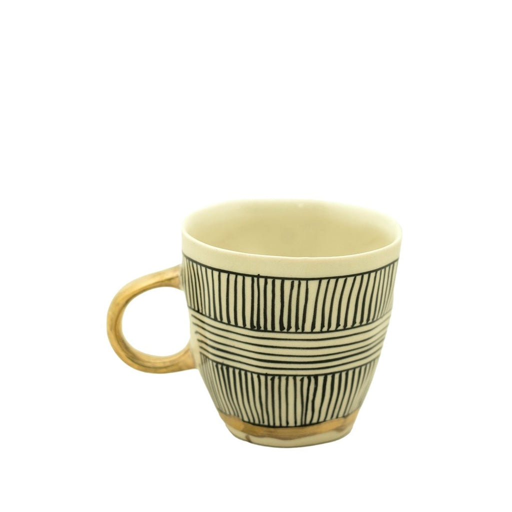 Estelle Mug Single Stripes Black