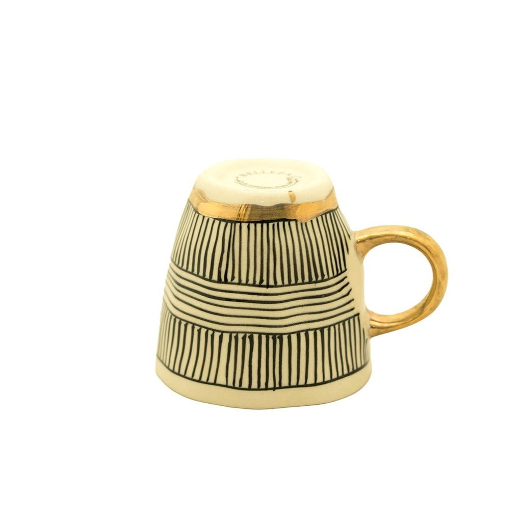 Estelle Mug Single Stripes Black