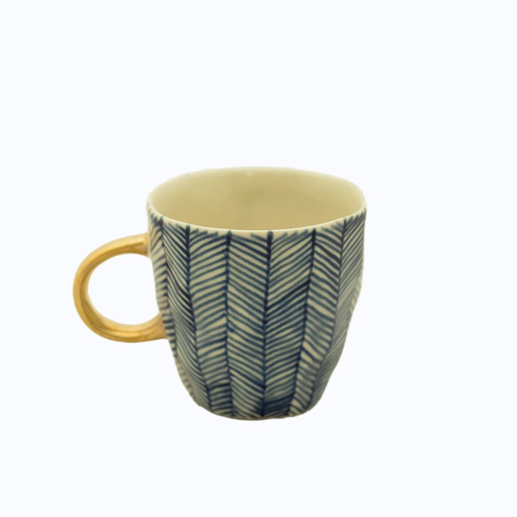 Estelle Mug Chevron Blue