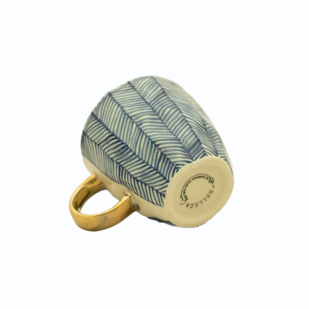 Estelle Mug Chevron Blue