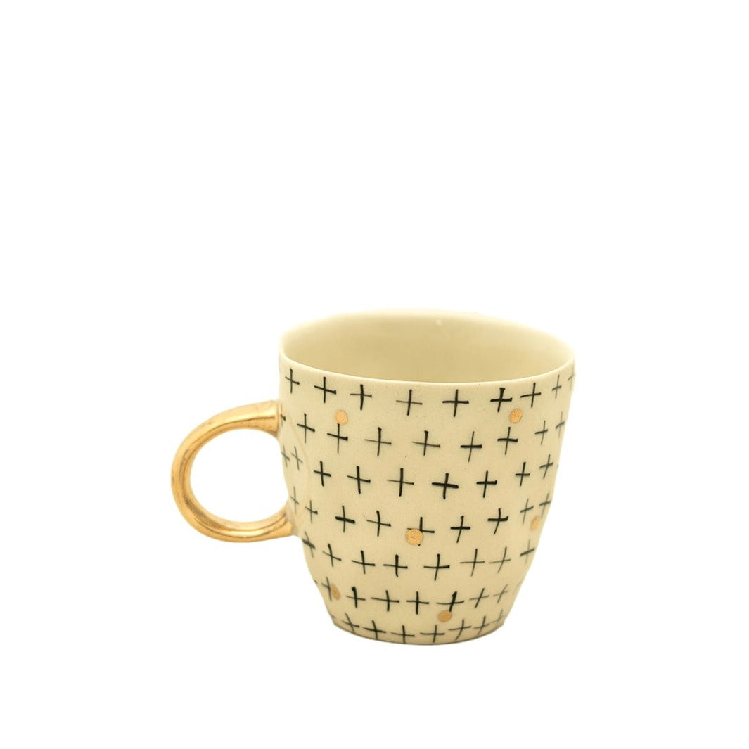 Estelle Mug Plus Gold Black