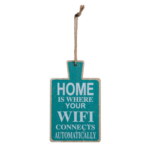 Green Home WIFI Wall Quote