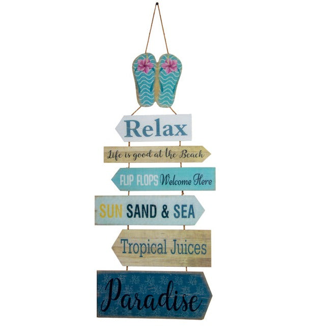 Relax at Beach Quote Planks