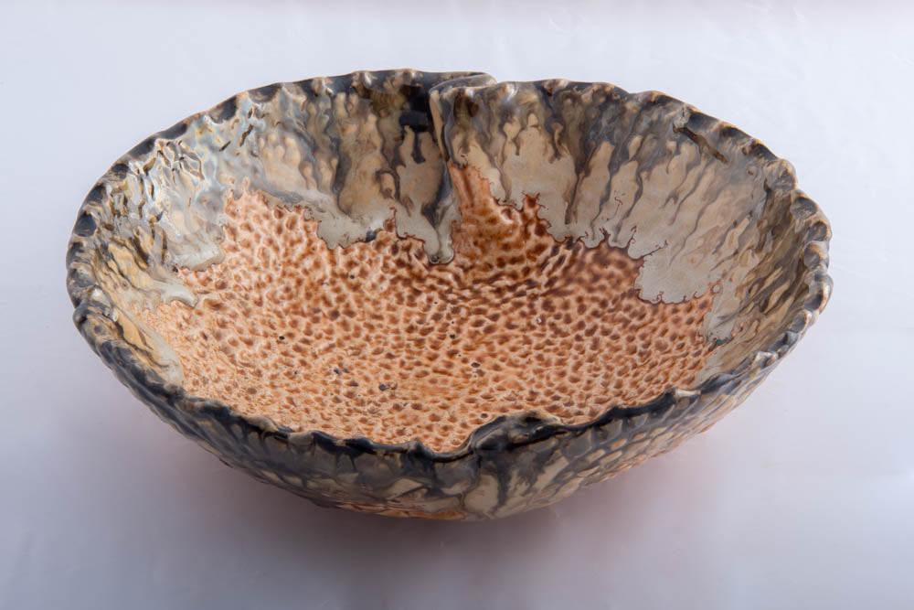 Mustard Brown Edged Bowl