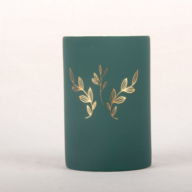 Green Gold Flower Bath Set