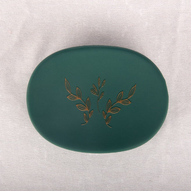 Green Gold Flower Bath Set