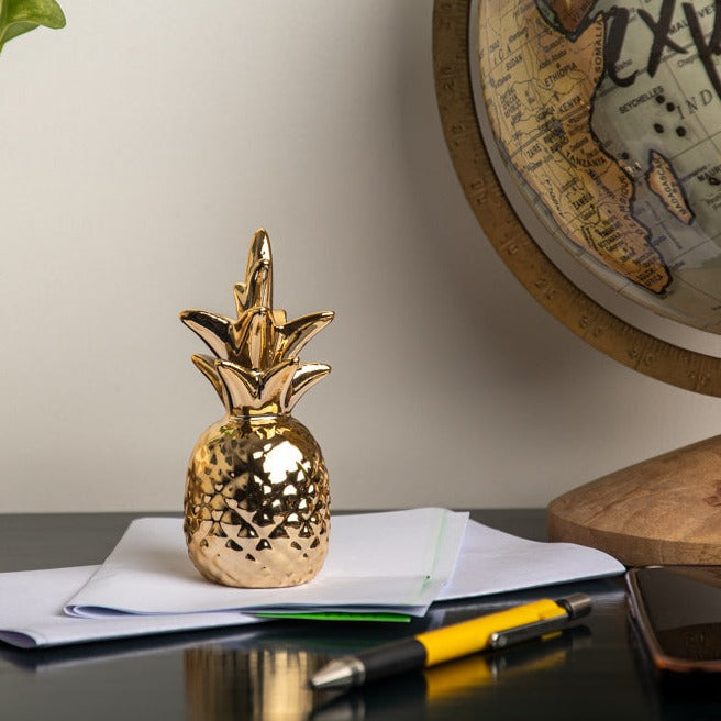 Small Pineapple Decor Gold