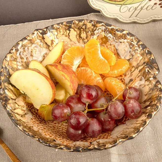 Mustard Brown Edged Bowl