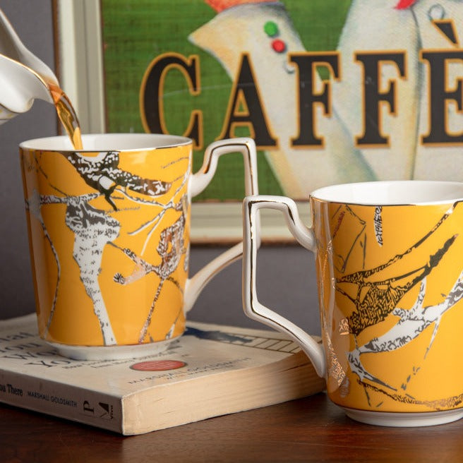 Coffee Mug Sarah Yellow - Set of 2