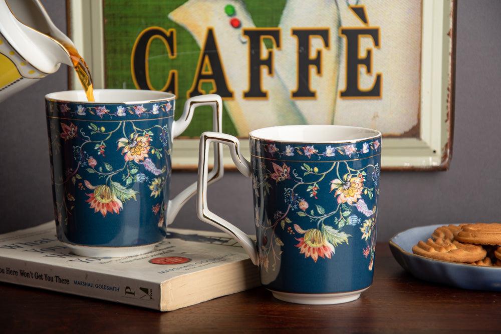 Coffee Mug Hazel Blue - Set of 2
